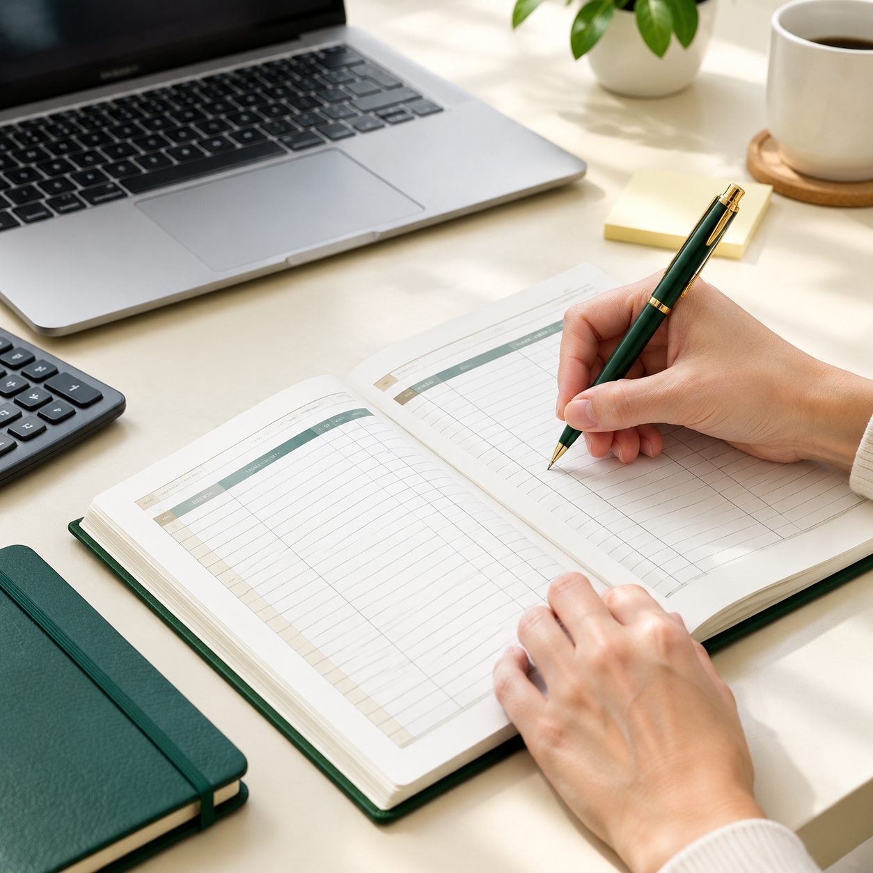 Business income and expenses being recorded